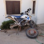 Un pinchazo en la bmw