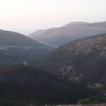 Vistas montañas atlántico de portugal